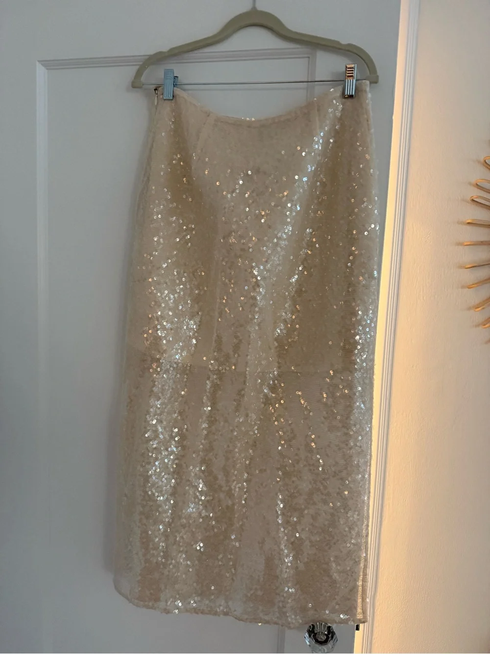 Open Edit Sequin Midi Skirt